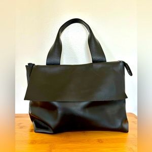 COS Black Leather Shoulder Bag